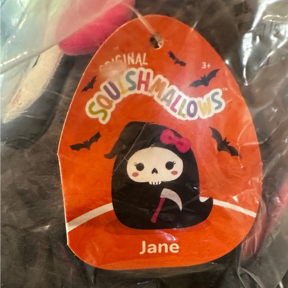 Squishmallow Jane The Grim Reaper 8" Plush Brand New Still In Bag! - Picture 3 of 3